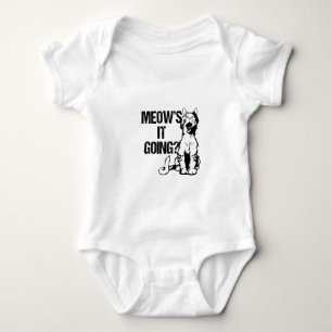 Body Para Bebé miau, el diseño de los amantes de los gatos.