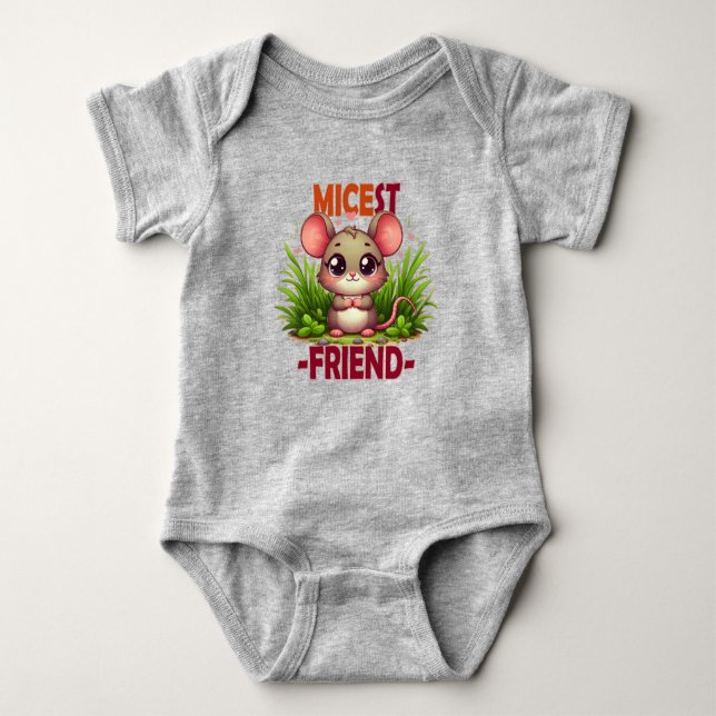 Body Para Bebé Micest Friend divertido juego de palabras Cute beb (Anverso)