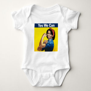 Body Para Bebé Michelle el Riveter - Sí podemos.png