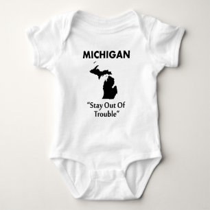 Body Para Bebé Michigan - Manténgase fuera de problemas