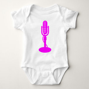 Body Para Bebé Micrófono - Magenta