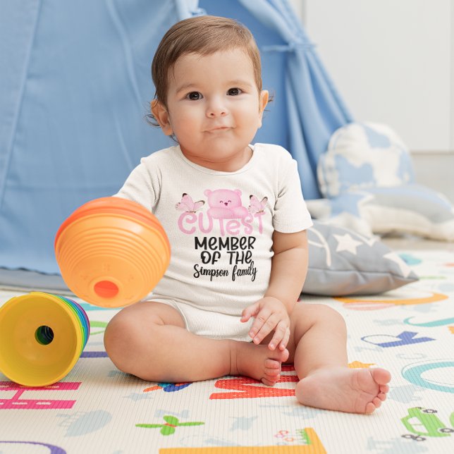 Body Para Bebé Miembro rosa de la familia (Subido por el creador)