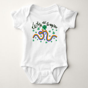 Body Para Bebé Mikitiez irish clover verde sinfín