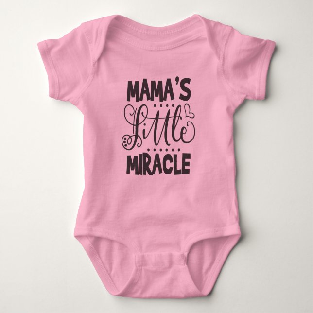 Body Para Bebé Milagro Pequeño de Mamá (Anverso)