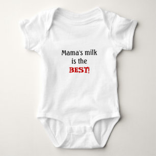 Body Para Bebé Milk de mamá es el MEJOR (la camiseta del bebé)