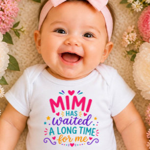 Body Para Bebé Mimi ha esperado Bodysuit colorido para bebé