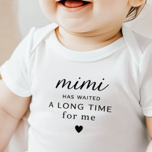 Body Para Bebé Mimi Has Waited Body de Bebé Regalo