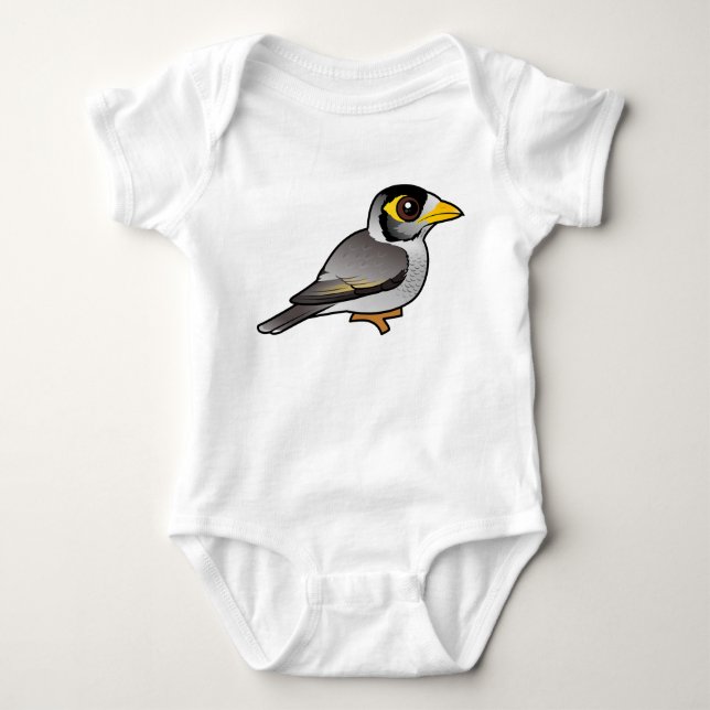 Body Para Bebé Miner Noisy Birdorable (Anverso)