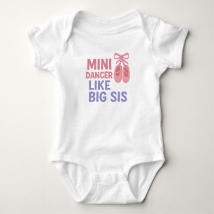 Body Para Bebé Mini Bailarina Como Big Sis