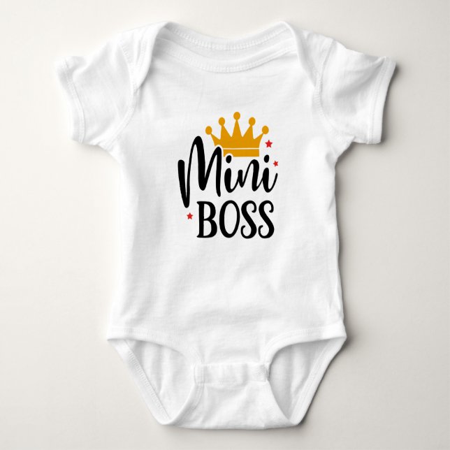 Body Para Bebé Mini Boss Baby Bodysuits (Anverso)