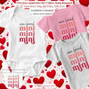 Body Para Bebé Mini Chica Rosa One Loved