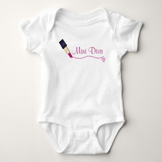 Body Para Bebé Mini Diva Bodysuit (Anverso)
