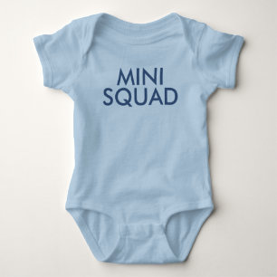 Body Para Bebé Mini Squad Cubre Azul Tragón de eslóganes