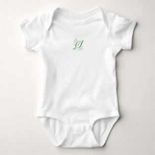 Body Para Bebé Mini verde hoja natural -
