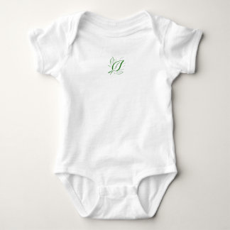 Body Para Bebé Mini verde hoja natural -