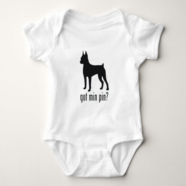 Body Para Bebé Miniatura de Pinscher (Anverso)