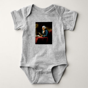 Body Para Bebé Miniatura del Retrato, Benjamin Franklin Padre Fun