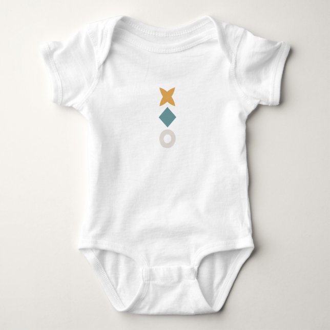 Body Para Bebé Minimal Bauhaus Baby Bodysuit (Anverso)