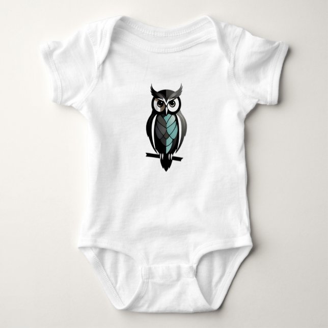 Body Para Bebé Minimalistic Baby Owl (Anverso)