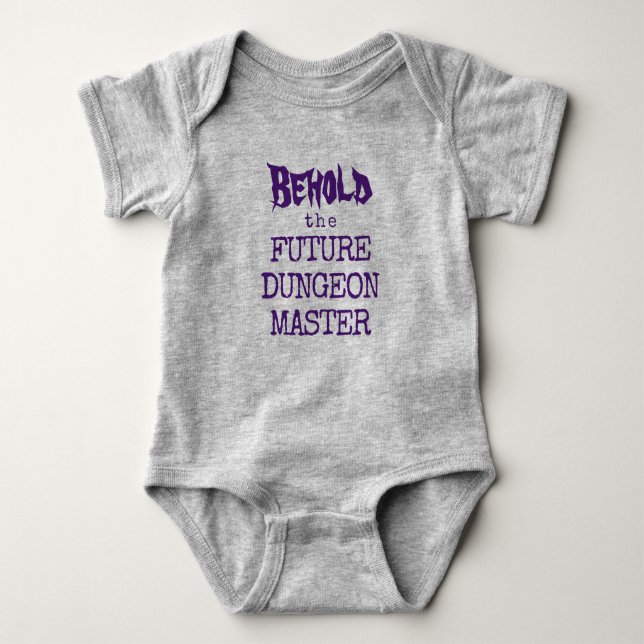 Body Para Bebé Mira el futuro Dungeon Master Baby Bodysuit (Anverso)