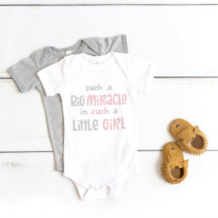 Body Para Bebé "Miracle Baby" Niña Enterizo Rosa