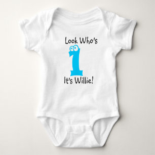 Body Para Bebé Mire quién es 1 camiseta adaptable del cumpleaños