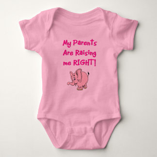 Body Para Bebé Mis padres me están educando A LA DERECHA