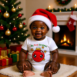 Body Para Bebé 🎄 Mis primeros Navidades con el árbol de Navidad