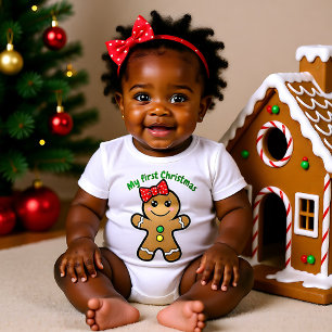 Body Para Bebé ❄ 🎅 Mis primeros Navidades para el lindo chica re
