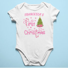 Body Para Bebé Mis primeros regalos de Navidad y árbol de Navidad