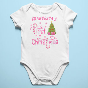 Body Para Bebé Mis primeros regalos de Navidad y árbol de Navidad