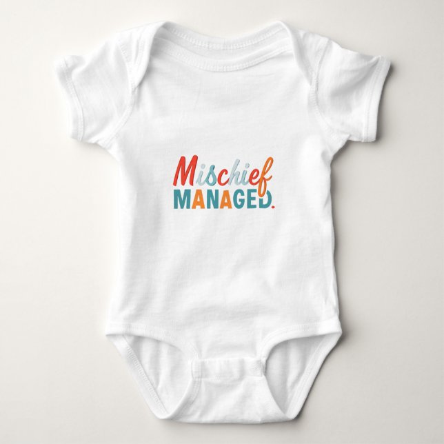 Body Para Bebé Mischief Managed (Anverso)