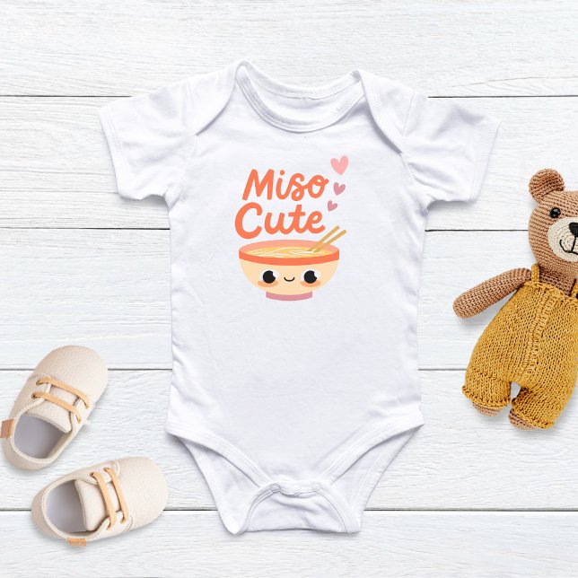 Body Para Bebé Miso Cute Baby , Adorable Ramen-Themed Baby Gift,  (Subido por el creador)