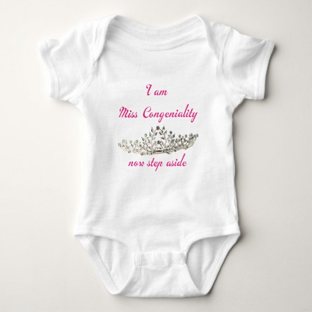 Body Para Bebé Miss Congenialidad (Anverso)