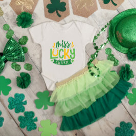 Body Para Bebé Miss Lucky Charm St. Patrick's Day