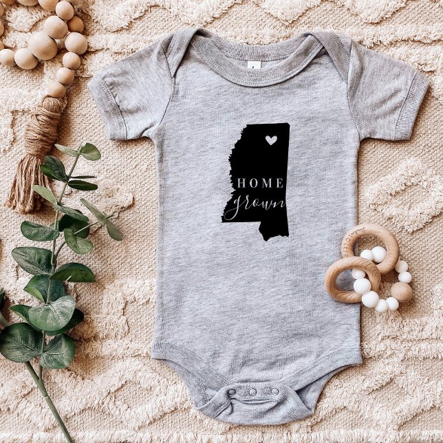 Body Para Bebé Mississippi Home Grown State Tee (Subido por el creador)