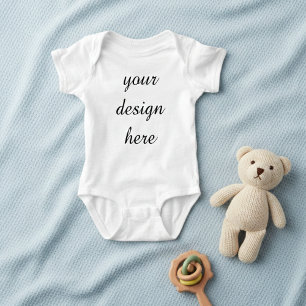 Body Para Bebé Mockup de Bodysuit de Chaleco para Bebé – Tu Diseñ