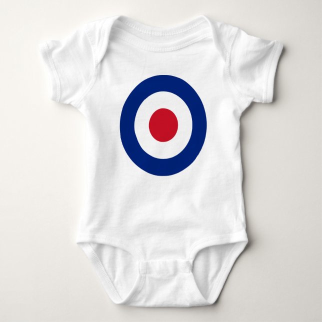 Body Para Bebé Mod - Clásico Roundel - Blanco de tiro con arco (Anverso)