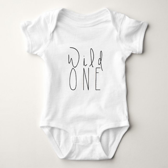 Body Para Bebé Moda bohemia salvaje | Primer cumpleaños (Anverso)