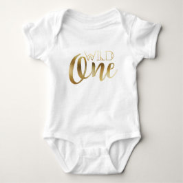 Body Para Bebé Moda bohemia salvaje | Relieve metalizado dorado t