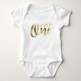 Body Para Bebé Moda bohemia salvaje | Relieve metalizado dorado t