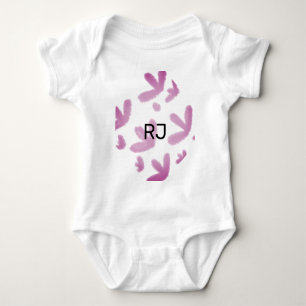 Body Para Bebé Moda DE ESTILO MÍNIMO MODERNO MONOGRAM ELEGANTE SI