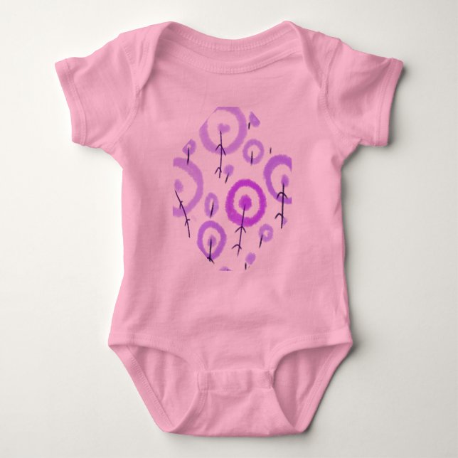 Body Para Bebé Moda DE ESTILO MÍNIMO MODERNO MONOGRAM ELEGANTE SI (Anverso)