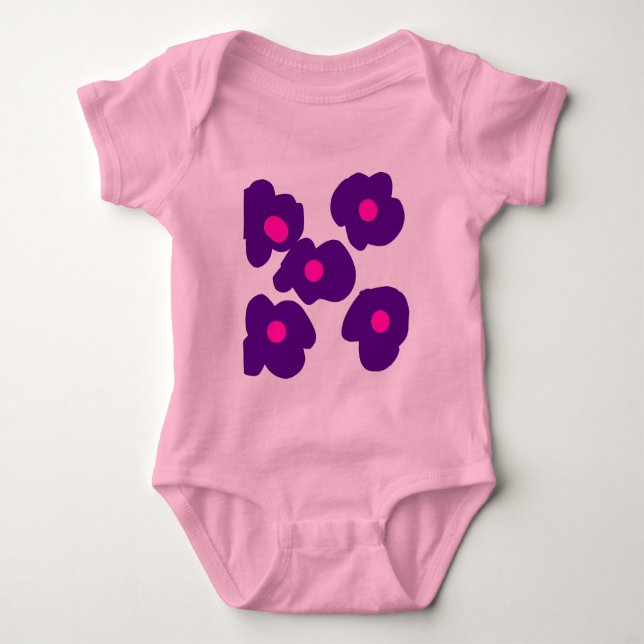 Body Para Bebé Moda DE ESTILO MÍNIMO MODERNO MONOGRAM ELEGANTE SI (Anverso)