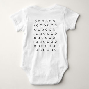 Body Para Bebé Moda DE ESTILO MÍNIMO MODERNO MONOGRAM ELEGANTE SI