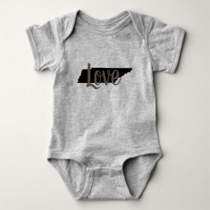Body Para Bebé moda rústica TENNESSEE AMOR en guión  