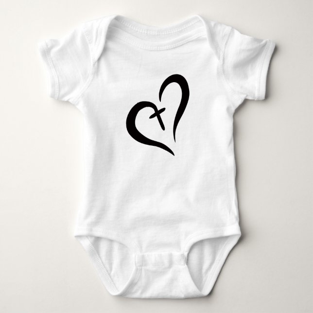 Body Para Bebé moda simple Amor y Fe | (Anverso)