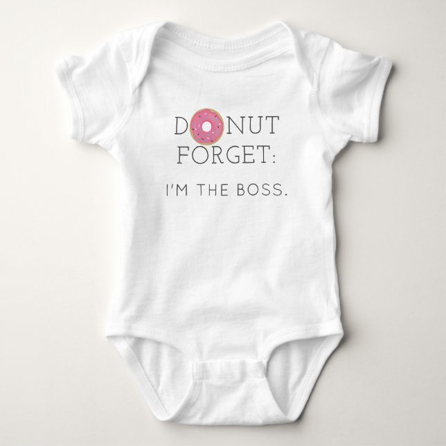 Body Para Bebé Modern Donut Forget Baby bodysuit de una pieza (Anverso)