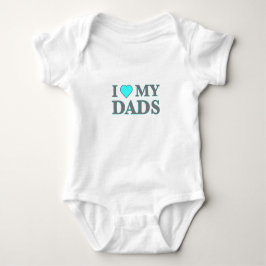 Body Para Bebé Modern I Heart My Dads