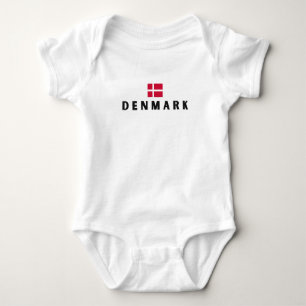 Body Para Bebé Moderna marca denmark scandinavia Flag Country Sou